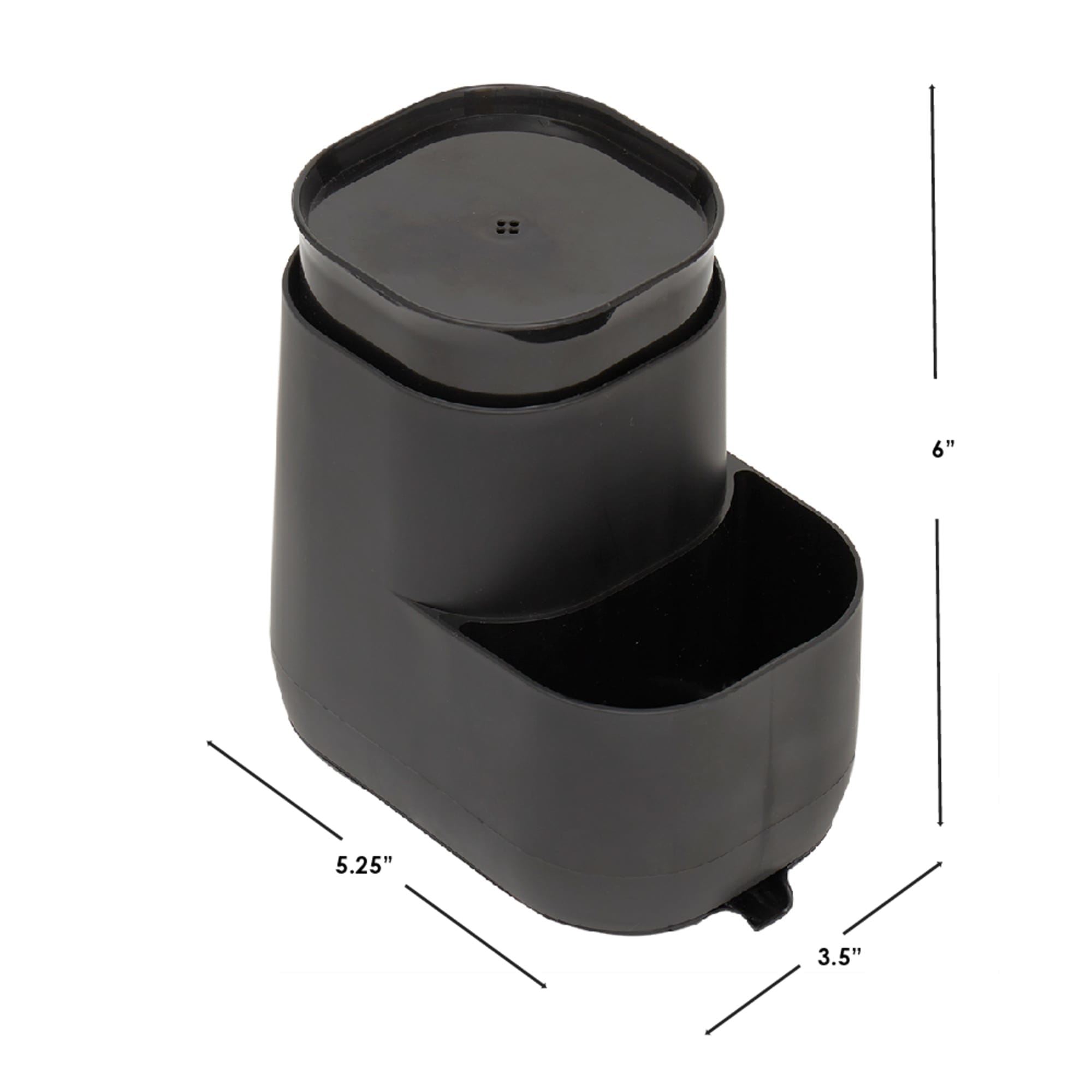 Home Basics Soap Dispenser with Side Sponge Compartment $4.00 EACH, CASE PACK OF 12