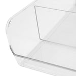 Load image into Gallery viewer, Home Basics 3 Compartment Plastic Fridge Bin, Clear $4.00 EACH, CASE PACK OF 12

