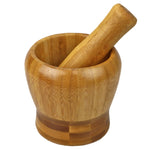 Load image into Gallery viewer, Home Basics Non-Skid Rustic  No-Spill Large Bamboo Mortar and Pestle, Natural $6.50 EACH, CASE PACK OF 12
