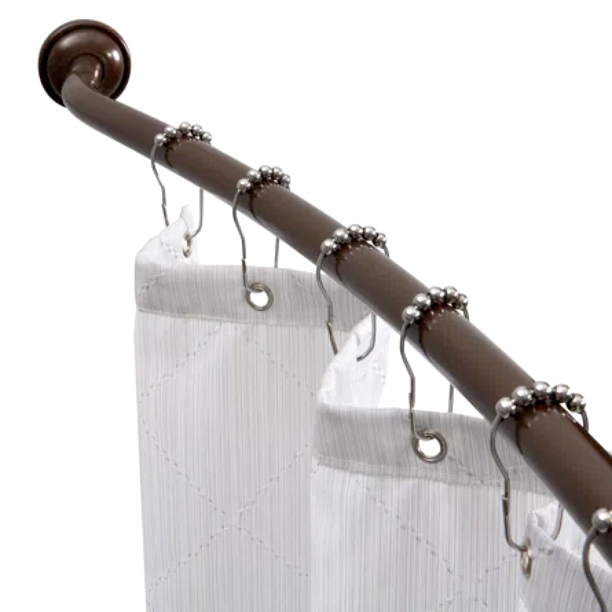 Home Basics Steel Curved Shower Rod, Bronze $15.00 EACH, CASE PACK OF 8