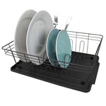 Load image into Gallery viewer, Home Basics 3 Piece Dish Rack, Black $10.00 EACH, CASE PACK OF 6
