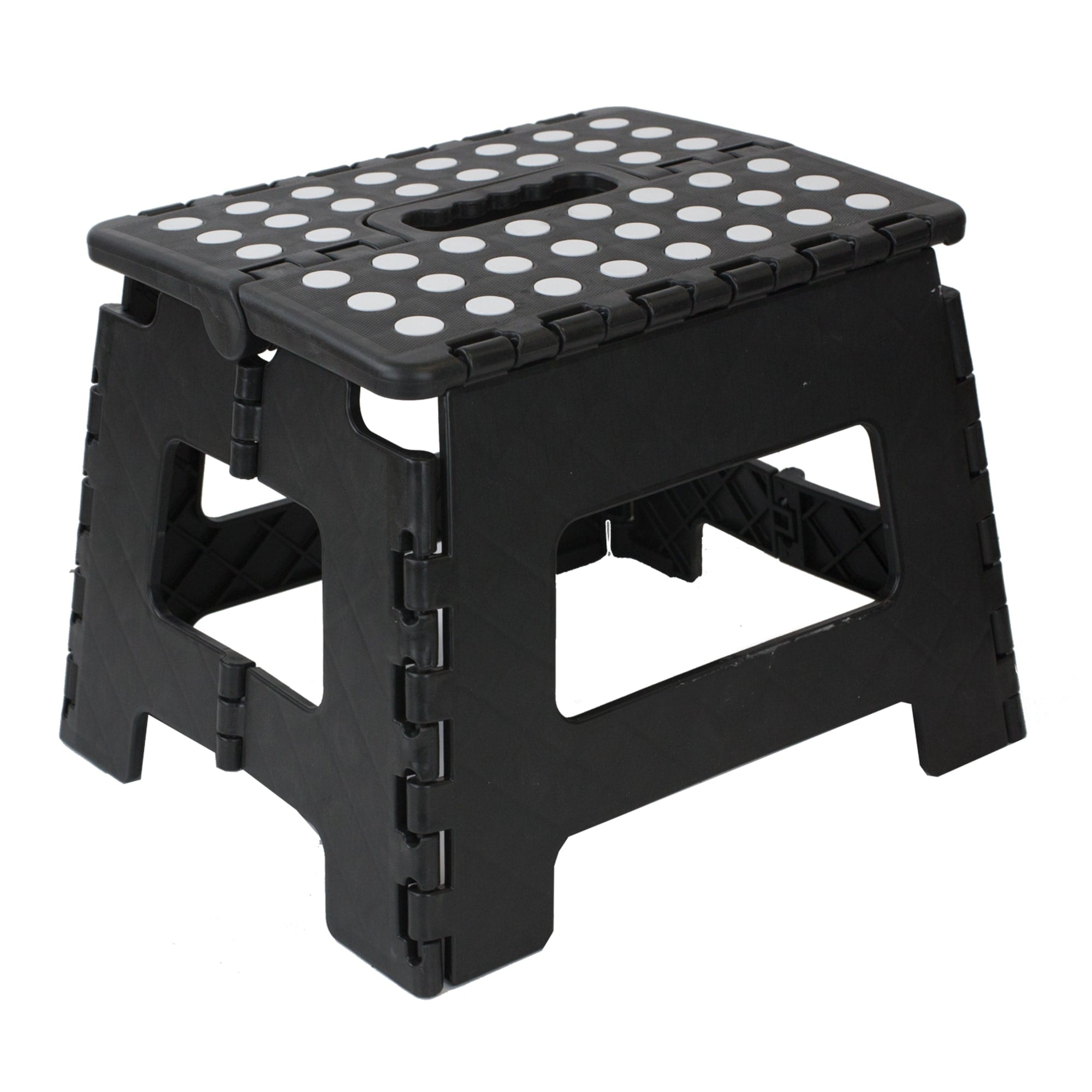 Home Basics Small Plastic Folding Stool with Non-Slip Dots $6.00 EACH, CASE PACK OF 12