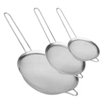 Load image into Gallery viewer, Home Basics  3 Piece Mesh Stainless Steel Strainer Set, Silver $6.50 EACH, CASE PACK OF 12
