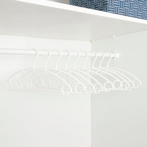 Home Basics Plastic Hanger, (Pack of 10), White $4.00 EACH, CASE PACK OF 12