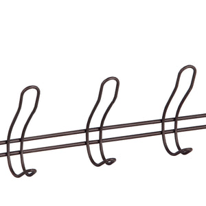 Home Basics Steel 5 Hook Over the Door Hanging Rack, Bronze $4.00 EACH, CASE PACK OF 12