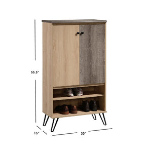 Home Basics 6 Tier Tall Shoe Cabinet, Natural $125.00 EACH, CASE PACK OF 1