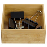 Load image into Gallery viewer, Home Basics 6&quot; x 6&quot; Bamboo Drawer Organizer, Natural $4.00 EACH, CASE PACK OF 12
