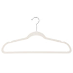 Load image into Gallery viewer, Home Basics Velvet Flocked Suit Hanger, (Pack of 25), Ivory $8.00 EACH, CASE PACK OF 8
