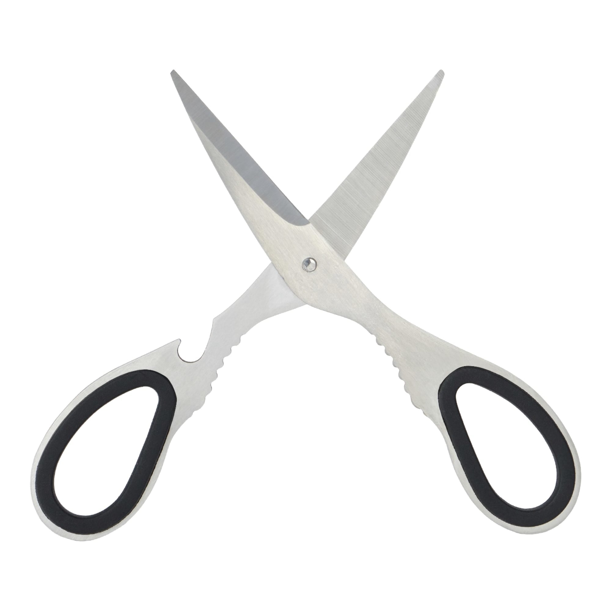 Home Basics Stainless Steel Kitchen Shears, Silver $2.50 EACH, CASE PACK OF 24