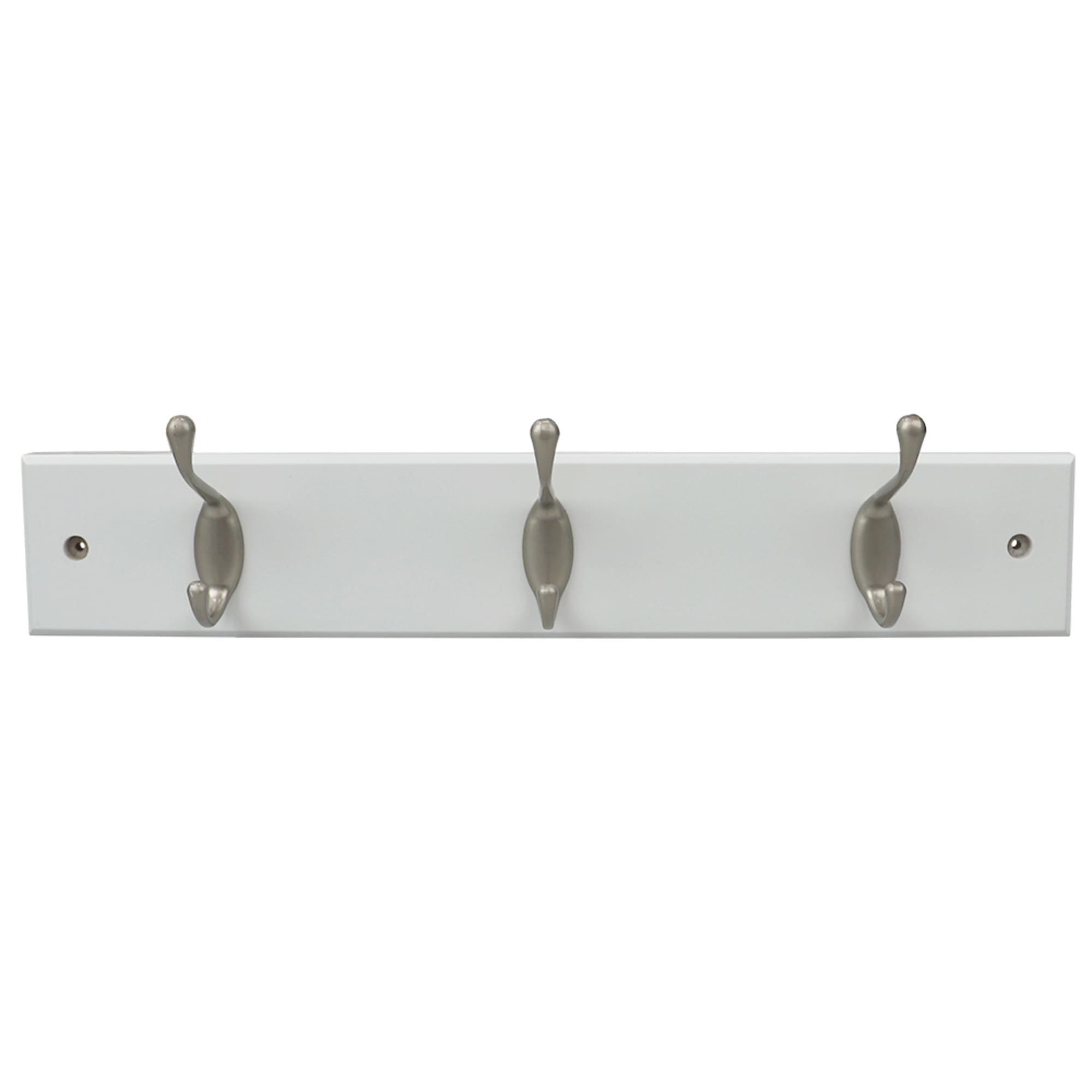 Home Basics 3 Double Hook Wall Mounted Hanging Rack, White $8.00 EACH, CASE PACK OF 12