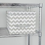 Load image into Gallery viewer, Home Basics Chevron Storage Box $5.00 EACH, CASE PACK OF 12
