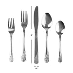 Load image into Gallery viewer, Home Basics River 20 Piece Stainless Steel Flatware Set, Silver $8.00 EACH, CASE PACK OF 12
