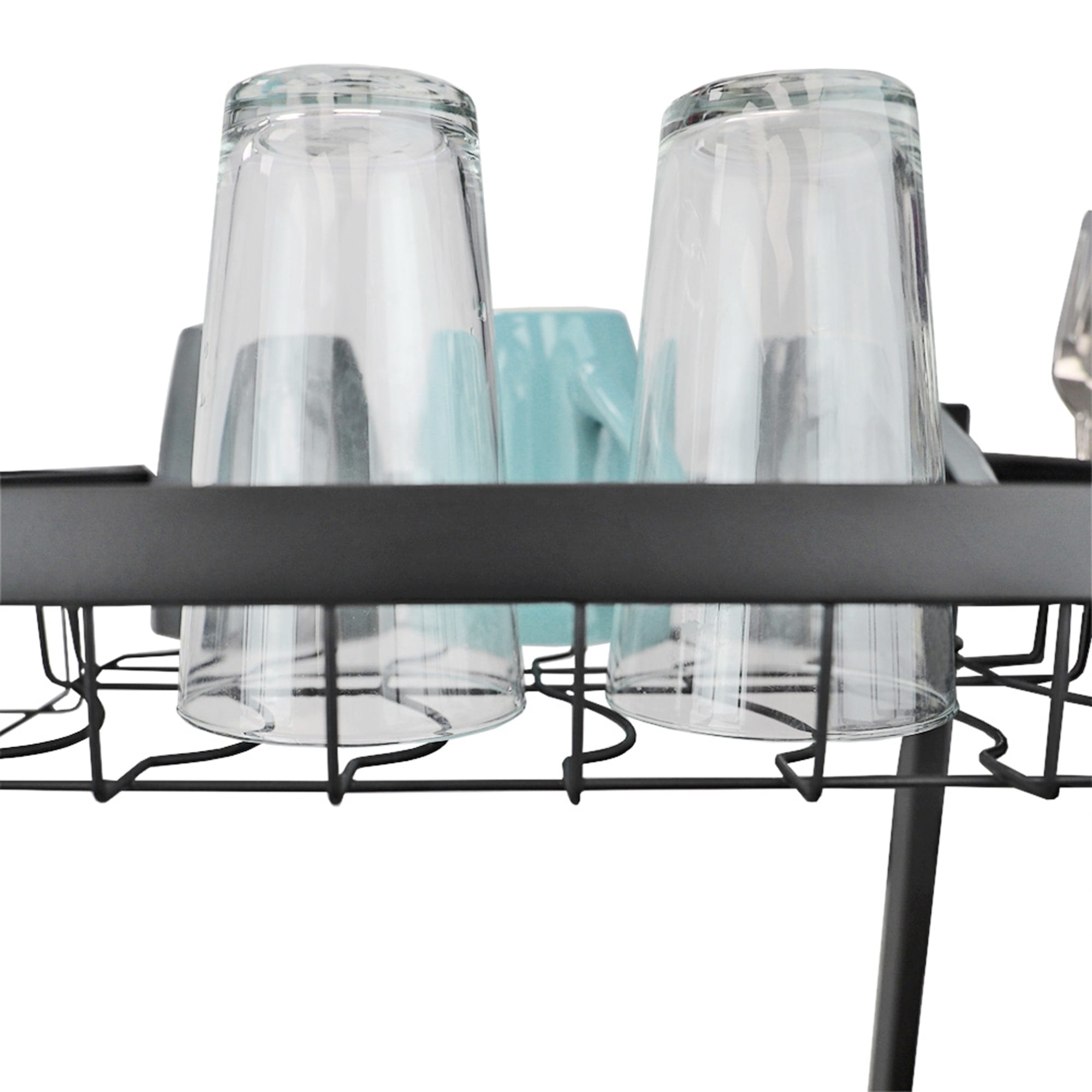 Home Basics Deluxe Over the Sink Steel Kitchen Station, Black $60.00 EACH, CASE PACK OF 1