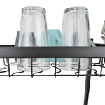 Load image into Gallery viewer, Home Basics Deluxe Over the Sink Steel Kitchen Station, Black $60.00 EACH, CASE PACK OF 1
