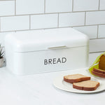 Load image into Gallery viewer, Home Basics Apex Metal Bread Box, White $25.00 EACH, CASE PACK OF 4
