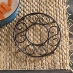 Load image into Gallery viewer, Home Basics Scroll Collection Steel Trivet, Bronze $3.00 EACH, CASE PACK OF 12
