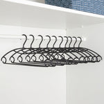 Load image into Gallery viewer, Home Basics Plastic Hanger, (Pack of 10), Black $4.00 EACH, CASE PACK OF 12
