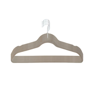 Home Basics 10-Piece Velvet Hangers, Grey $4.00 EACH, CASE PACK OF 12