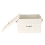 Load image into Gallery viewer, Home Basics Tin Bread Box, Ivory $20.00 EACH, CASE PACK OF 4
