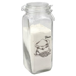 Load image into Gallery viewer, Home Basics Ludlow 67 oz. Glass Canister with Metal Clasp, Clear $7.00 EACH, CASE PACK OF 12
