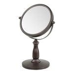 Load image into Gallery viewer, Home Basics Nadia Double Sided Cosmetic Mirror, (1x/5x Magnification), Bronze $15.00 EACH, CASE PACK OF 6
