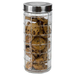 Home Basics Chex Collection 66 oz. X-Large Glass Canister  $4.00 EACH, CASE PACK OF 12