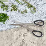 Load image into Gallery viewer, Home Basics Stainless Steel Kitchen Shears, Silver $2.50 EACH, CASE PACK OF 24
