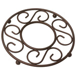 Load image into Gallery viewer, Home Basics Scroll Collection Steel Trivet, Bronze $3.00 EACH, CASE PACK OF 12
