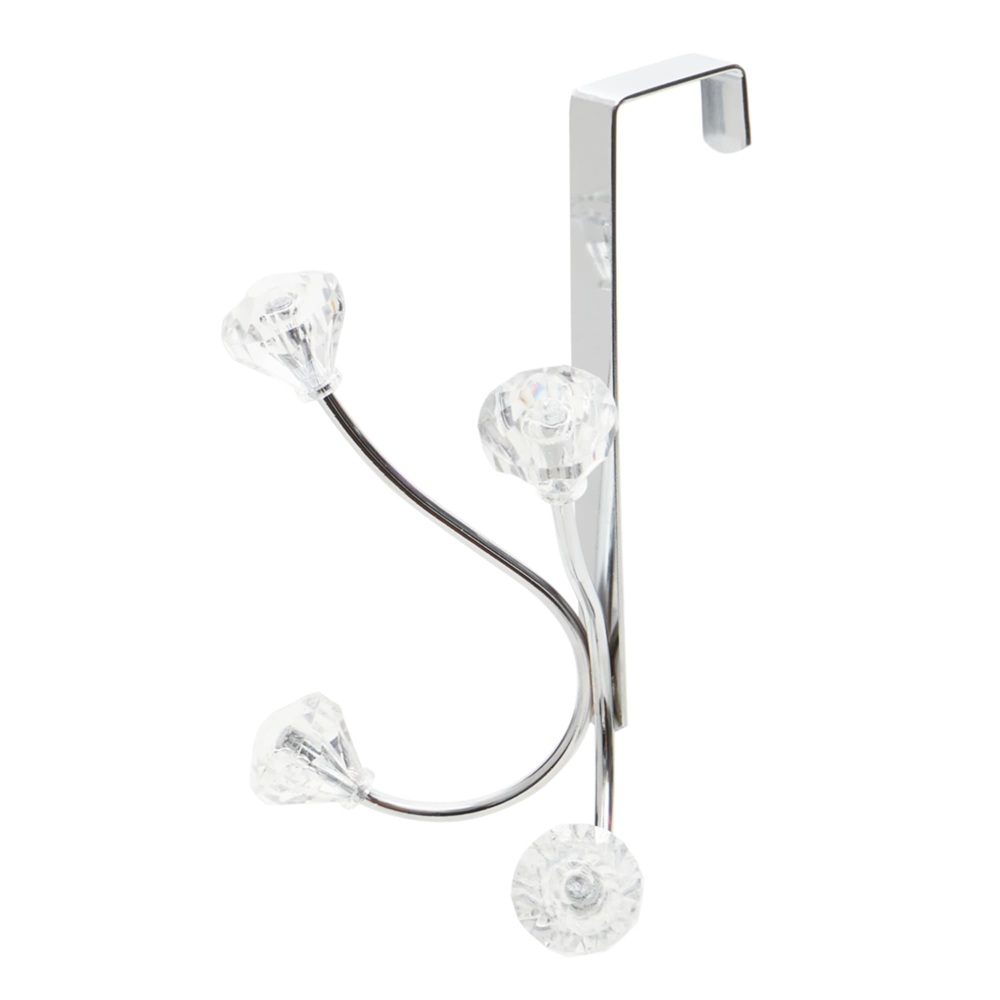 Home Basics Over the Door Double Hanging Hook with Crystal Knobs $3.00 EACH, CASE PACK OF 12
