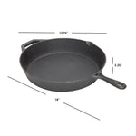 Load image into Gallery viewer, Home Basics 12-inch Pre-Seasoned Cast Iron Skillet with Pour Spouts $20.00 EACH, CASE PACK OF 1
