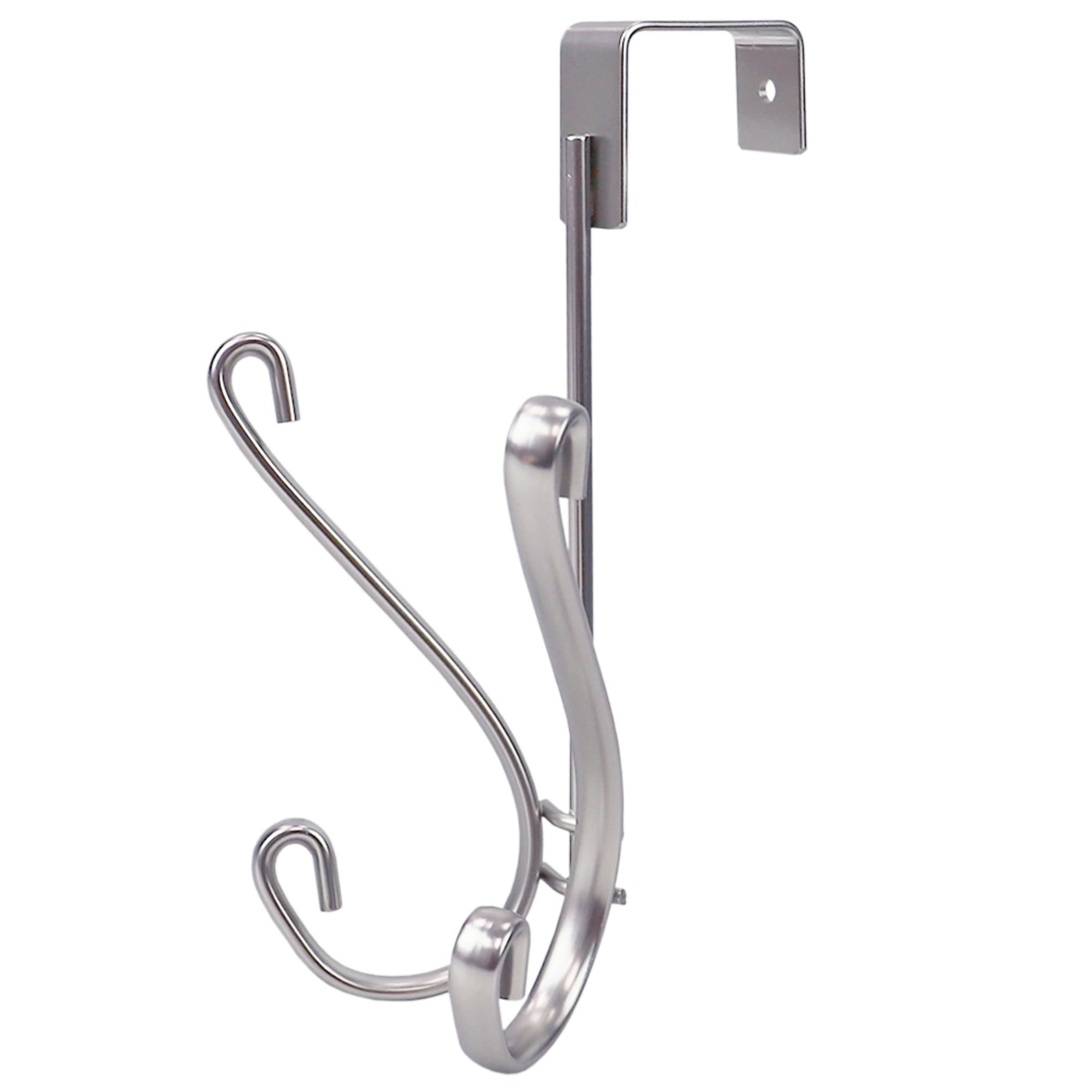 Home Basics Over the Door Double Hanging Hook, Chrome $3.00 EACH, CASE PACK OF 12