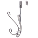 Load image into Gallery viewer, Home Basics Over the Door Double Hanging Hook, Chrome $3.00 EACH, CASE PACK OF 12
