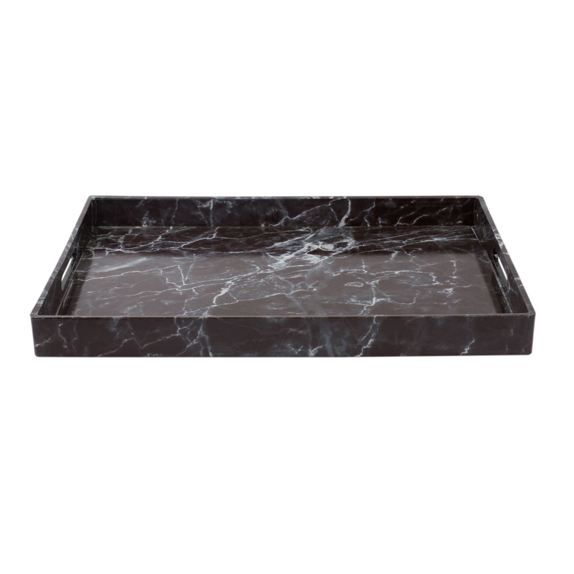 Home Basics Faux Marble Vanity Tray, Black $12.00 EACH, CASE PACK OF 6