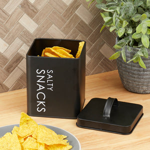 Home Basics Salty Snacks Tin Canister $3.00 EACH, CASE PACK OF 12