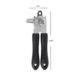 Stainless Steel Can Opener with Rubber Soft Grip Handle - Durable and Comfortable Smooth Edge Manual Opener $4.00 EACH, CASE PACK OF 24