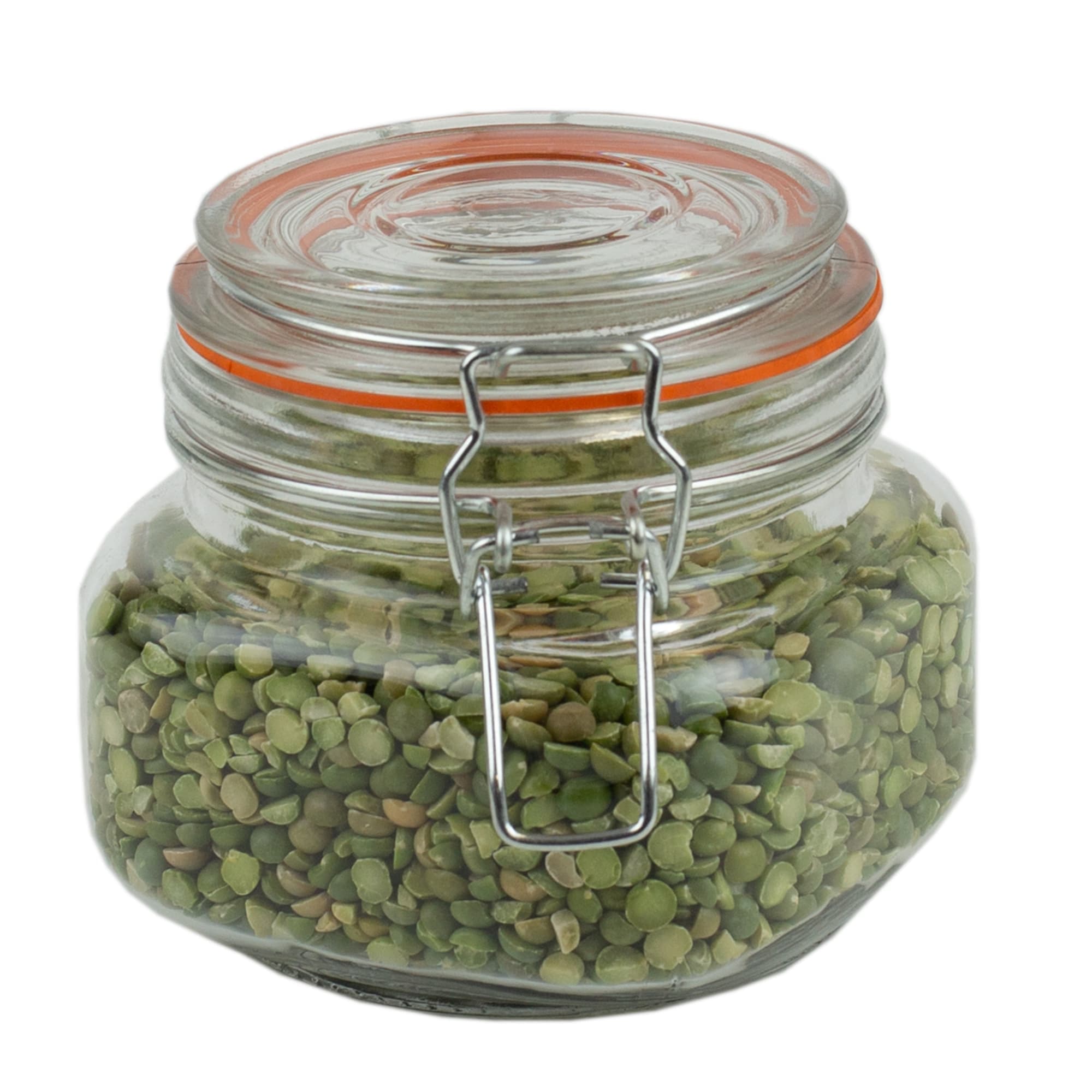 Home Basics 14 oz. Glass Pickling Jar with Wire Bail Lid and Rubber Seal Gasket $2.50 EACH, CASE PACK OF 12