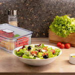 Load image into Gallery viewer, Home Basics Medium Produce Saver with Removable Colander, Clear $6.00 EACH, CASE PACK OF 6
