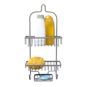 Home Basics Heavy Weight Satin Nickel Shower Caddy $12.00 EACH, CASE PACK OF 6