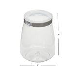 Load image into Gallery viewer, Home Basics 64 oz. Plastic Flip Top Container, Clear
 $5.00 EACH, CASE PACK OF 6
