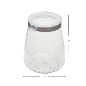 Home Basics 64 oz. Plastic Flip Top Container, Clear
 $5.00 EACH, CASE PACK OF 6