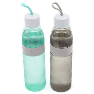 Home Basics 16 oz Travel Bottle with Grip and Strap - Assorted Colors
