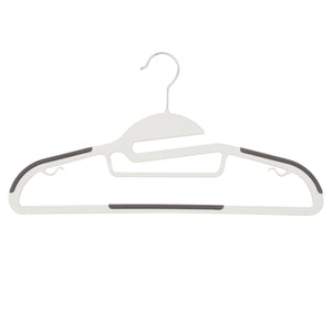 Home Basics 10 Piece Non-Slip Hangers, White $5.00 EACH, CASE PACK OF 12