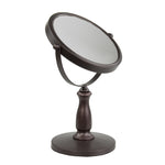 Load image into Gallery viewer, Home Basics Nadia Double Sided Cosmetic Mirror, (1x/5x Magnification), Bronze $15.00 EACH, CASE PACK OF 6
