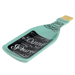 Load image into Gallery viewer, Home Basics Dinner is Poured Wine Shape Ceramic Spoon Rest, Teal $4.00 EACH, CASE PACK OF 24

