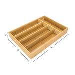 Load image into Gallery viewer, Home Basics Bamboo Cutlery Tray $9.00 EACH, CASE PACK OF 12
