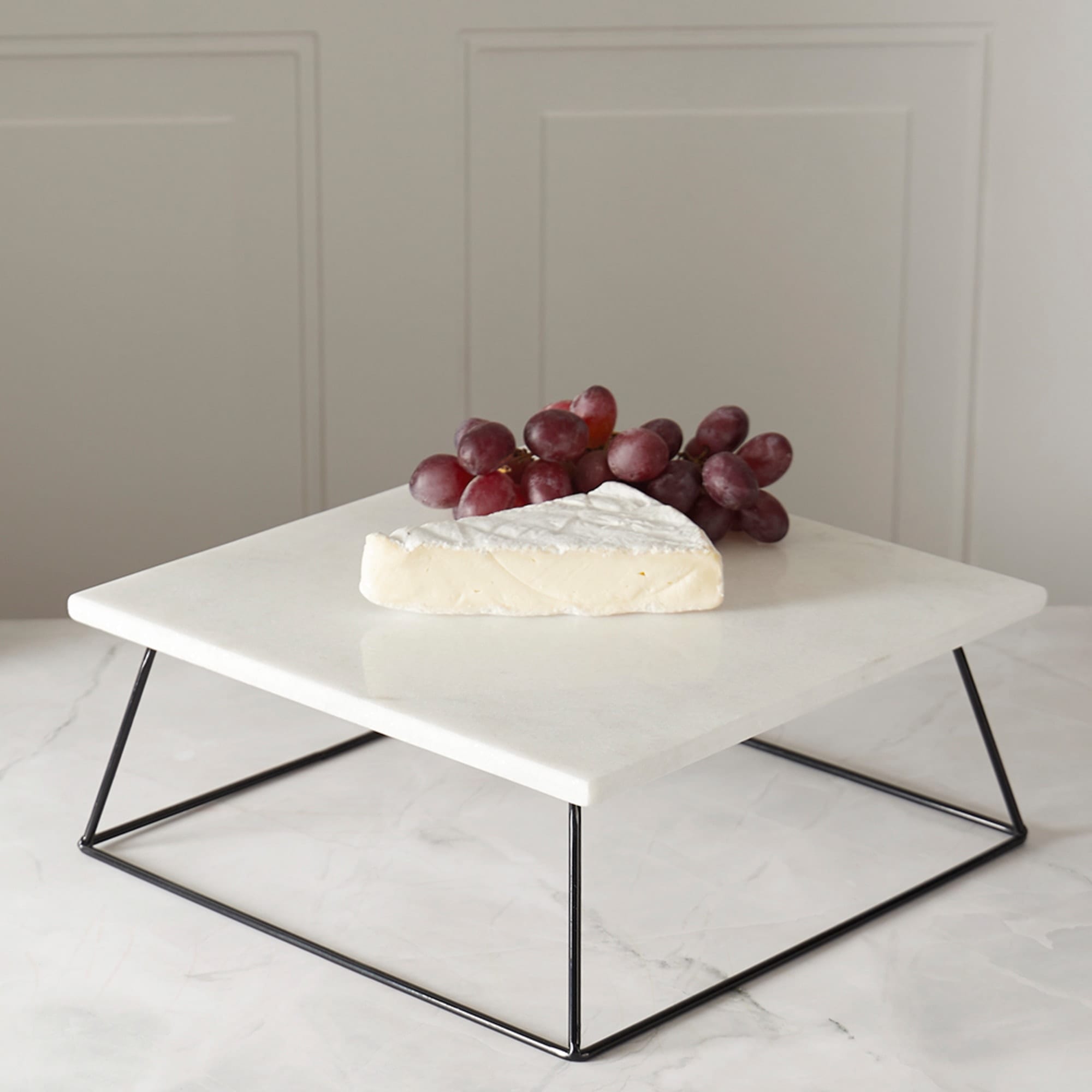Sophia Grace Square Marble Table Riser, White/Black $15.00 EACH, CASE PACK OF 4