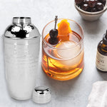 Load image into Gallery viewer, Home Basics Hammered Stainless Steel 750 ml Cocktail Shaker $5.00 EACH, CASE PACK OF 12
