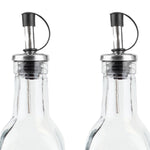 Load image into Gallery viewer, Home Basics Leak Proof Easy Pour Oil and Vinegar Bottle, (Set of 2), Clear $4.00 EACH, CASE PACK OF 12
