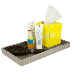 Home Basics Plastic Metallic Vanity Tray, Champagne $5.00 EACH, CASE PACK OF 8