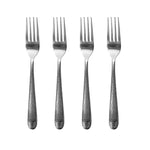 Load image into Gallery viewer, Hammered Silver 4-Piece Dinner Fork Set - Stainless Steel Flatware Dinner Utensils, Essential Kitchen Cutlery Set, Dishwasher Safe $2.00 EACH, CASE PACK OF 24
